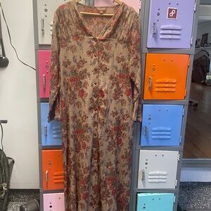 April Cornell Vintage Floral Long Sleeve Dress